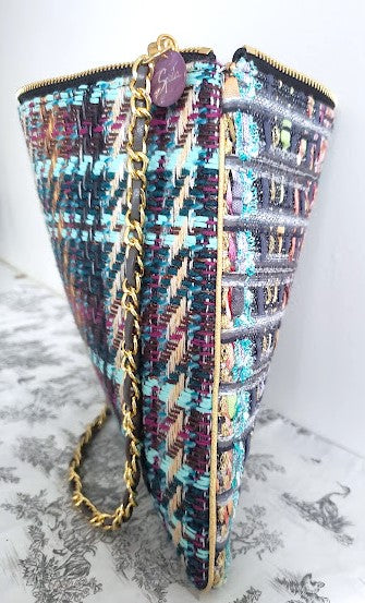 Sac pochette chaîne "Le Plaisir de la similitude sans la répétition de l'automne."