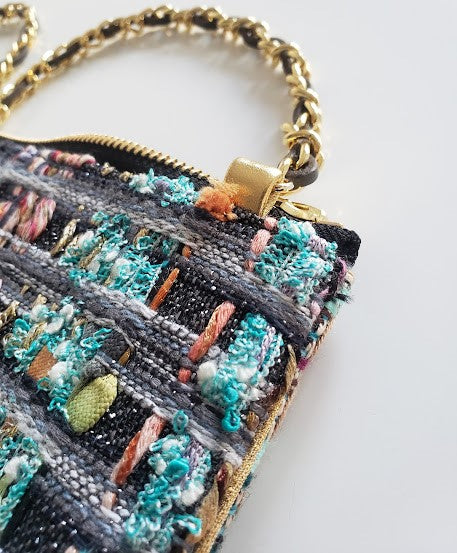 Sac pochette chaîne "Le Plaisir de la similitude sans la répétition de l'automne."