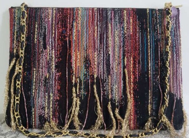 Sac pochette chaîne de fêtes "Nuit d'été des feux d'artifices."