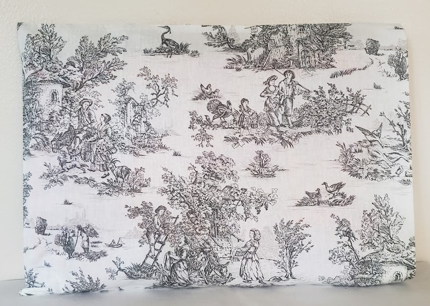 Sac pochette Bleu "Le Miroitement des eaux de l'étang sous le soleil et légèrement ondulant."