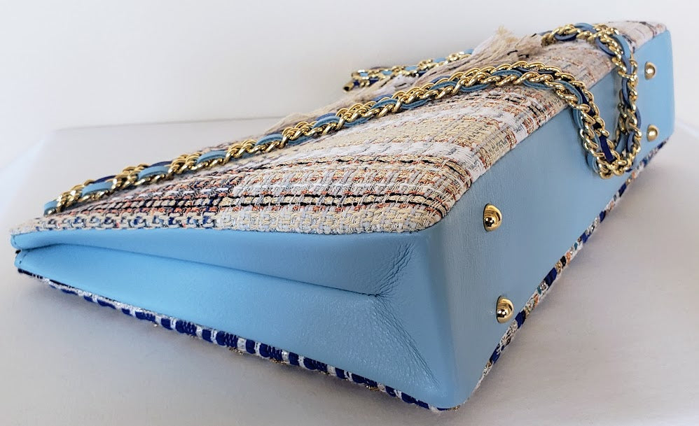 Sac à main "Bleus des vagues sur le sable."