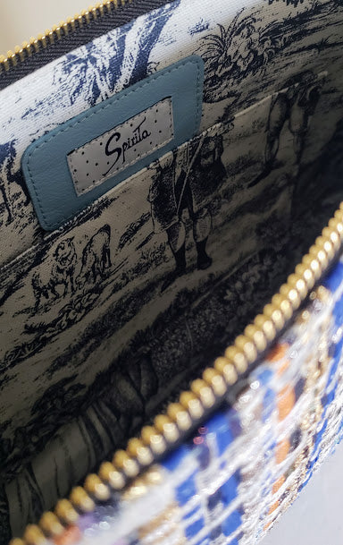 Sac à main "Bleus des vagues sur le sable."