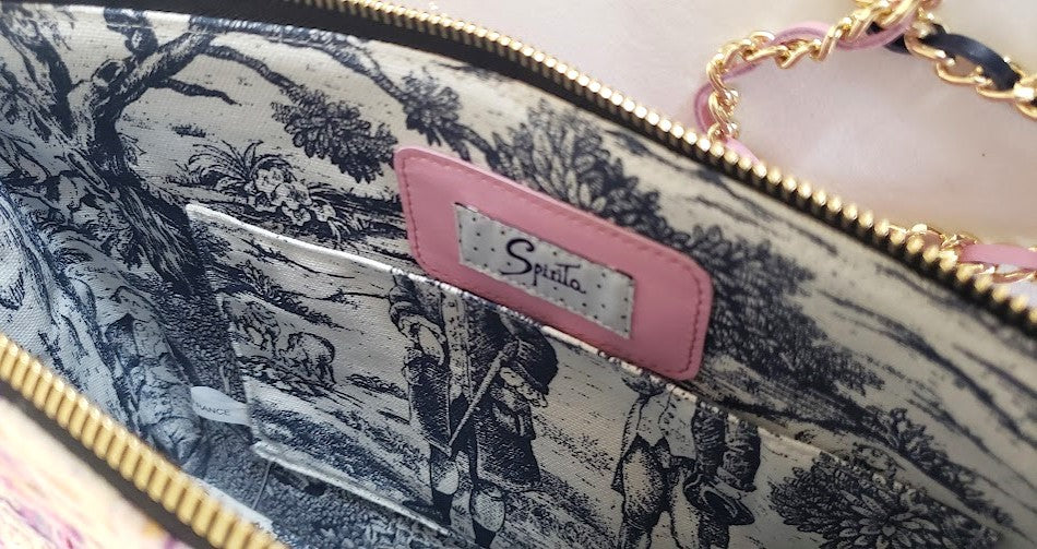 Sac à main "Floraison des roses et lilas." PRECOMMANDE.