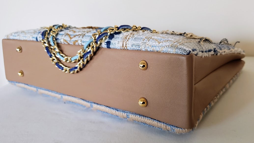 Sac à main "Bleus des vagues sur le sable."