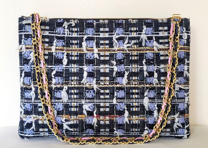 Sac à main "Bleu Océan Atlantique et les mouettes après le passage des pêcheurs."