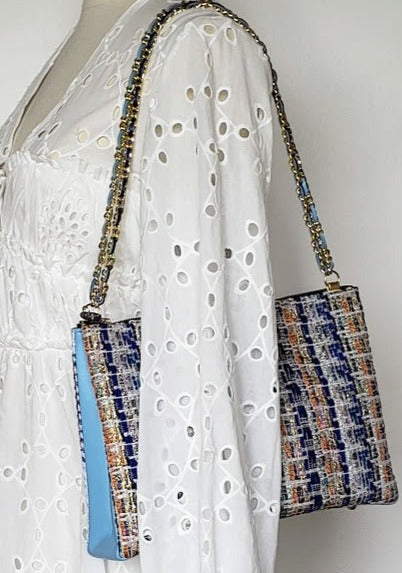 Sac à main "Bleus des vagues sur le sable."