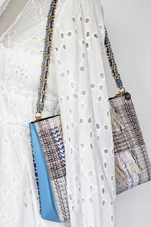 Sac à main "Bleus des vagues sur le sable."
