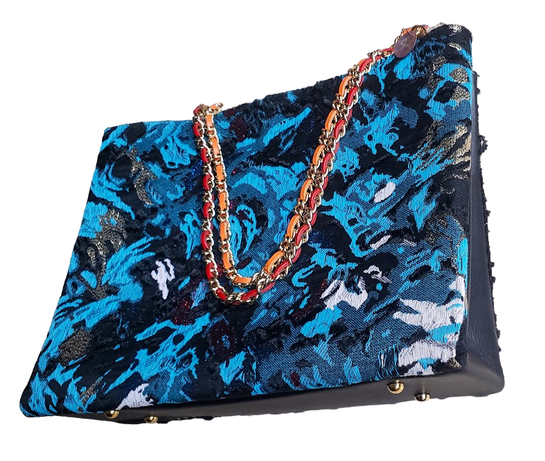 Sac à main de fêtes "Hommage 5 à Mr Yves Saint Laurent." PRECOMMANDE.
