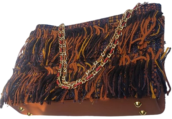 Sac à main "Feuillages et écorce des arbres à l'automne." PRECOMMANDE.