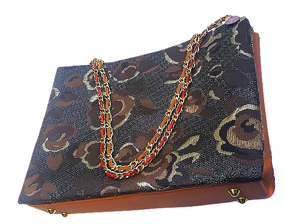 Sac à main "Feuillages et écorce des arbres à l'automne." PRECOMMANDE.