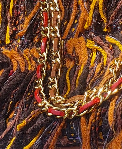 Sac à main "Feuillages et écorce des arbres à l'automne." PRECOMMANDE.