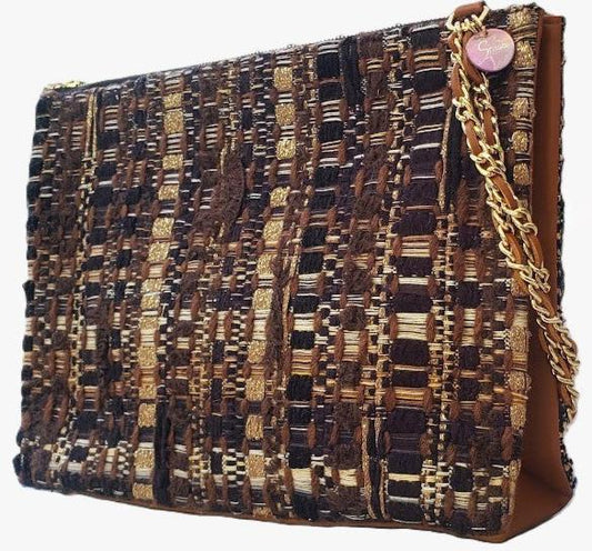 Sac à main "Ecorce de sapin sous une nuit étoilée."