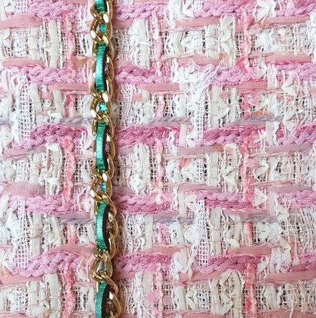 Sac pochette chaîne "Girly Saint Tropez 60's." PRECOMMANDE.