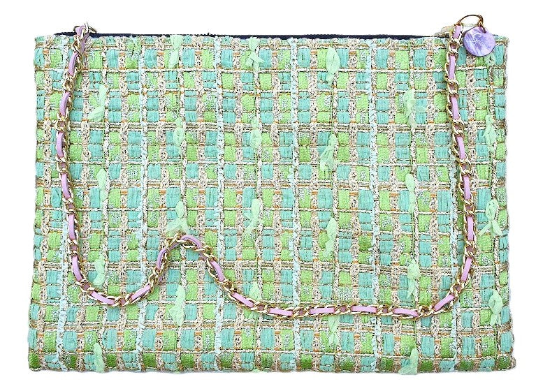 Sac pochette... "Vert" précieux n°2 de Murano. PRECOMMANDE.