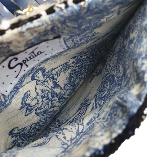 mini sac "Lumière de lune sur la mer... 3h."