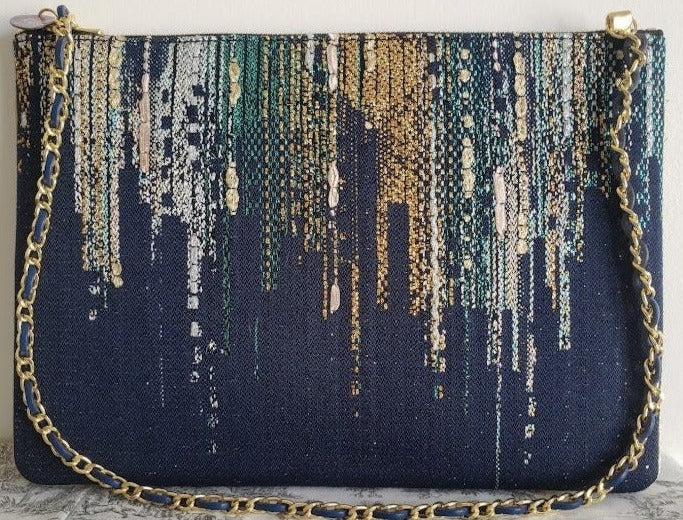 Sac pochette chaîne de fêtes "Nuit d'été aux étoiles filantes."