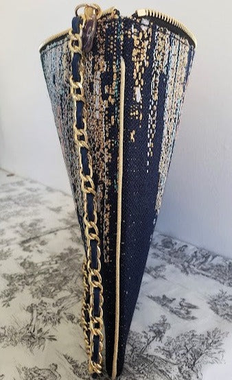 Sac pochette chaîne de fêtes "Nuit d'été aux étoiles filantes."