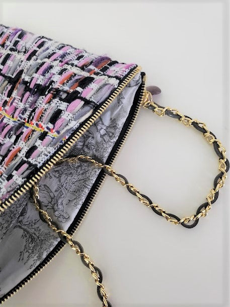 Sac pochette floral "Eclosion des fleurs de cerisiers et retour de la sève dans les branches."