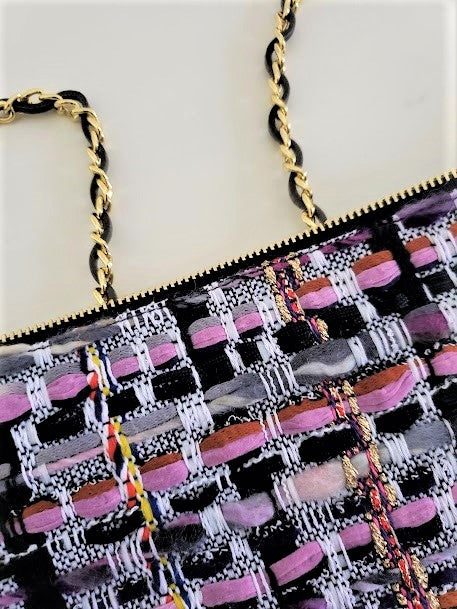 Sac pochette floral "Eclosion des fleurs de cerisiers et retour de la sève dans les branches."