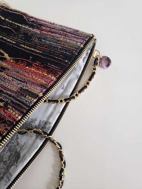 Sac pochette chaîne de fêtes "Nuit d'été des feux d'artifices."