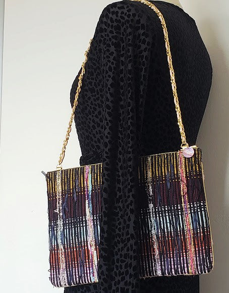 Sac pochette floral "Eclosion des fleurs de cerisiers et retour de la sève."