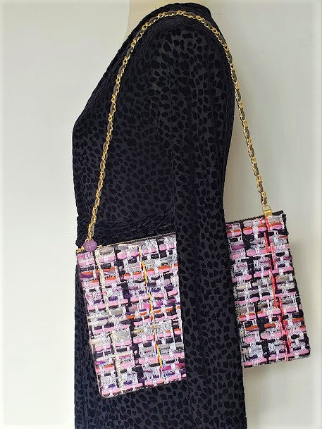 Sac pochette floral "Eclosion des fleurs de cerisiers et retour de la sève dans les branches."