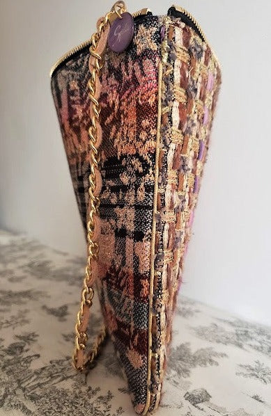 Sac pochette chaîne "Parterre de feuilles et feuillages des forêts d'automne."