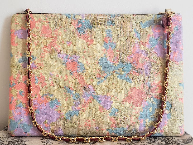 Sac pochette de cocktail "Menthe et Agrumes et la peinture de H. Matisse." 1ERE SERIE.