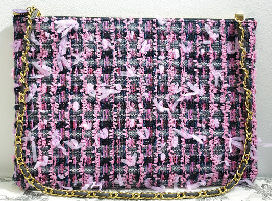Sac pochette floral "Eclosion des fleurs de sauge et retour de la sève dans les branches."