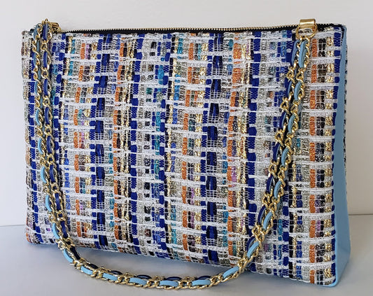 Sac à main "Bleu Mer Méditerranée, de Barcelone à Alger la blanche".