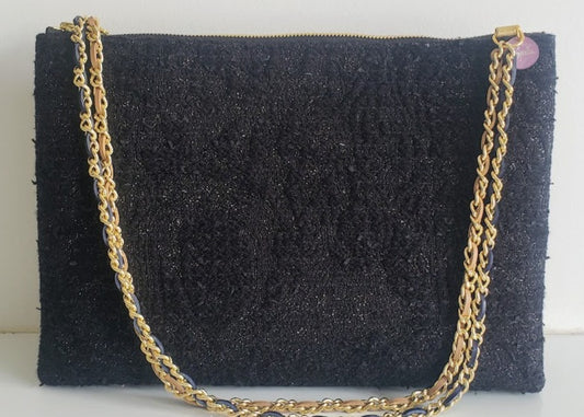 Sac à main "Lumières dorées dans Paris et ombres des moulures des immeubles anciens."