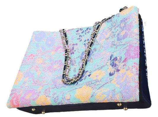 Sac à main multicolore de Fête Foraine "Lumières et paysages du manège d'autrefois." PRECOMMANDE.