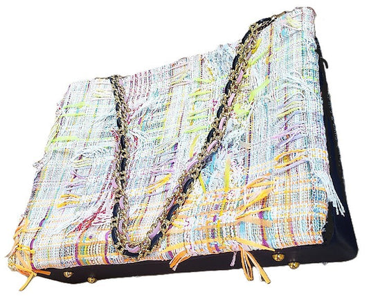 Sac à main multicolore de Fête Foraine "Extravagances lumineuses du manège enchanté." PRECOMMANDE.