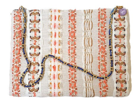 Sac pochette multicolore de Fête Foraine "Clignotants de lumières oranges, éteintes et allumées." PRECOMMANDE