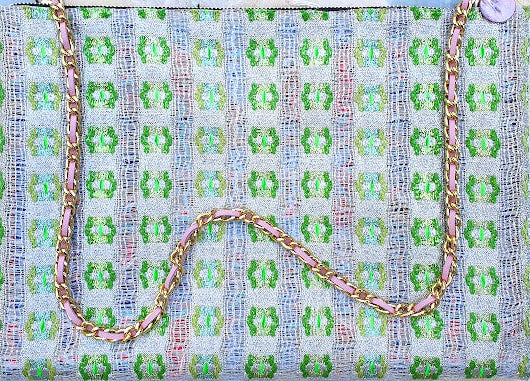 Sac pochette "Vert" précieux n°3 de Murano. PRECOMMANDE.