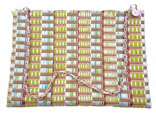 Sac pochette "Vert" précieux n°1 de Murano. PRECOMMANDE.