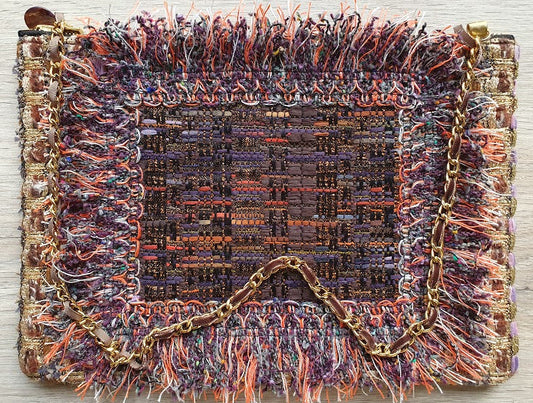 Sac pochette "Zoom sur les écorces des arbres de la forêt."