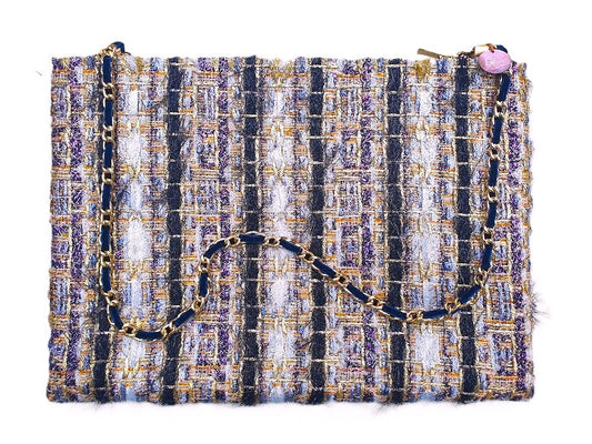 sac pochette "Lumières de lune sur la mer, scintellements et bleu éclairé." PRECOMMANDE.