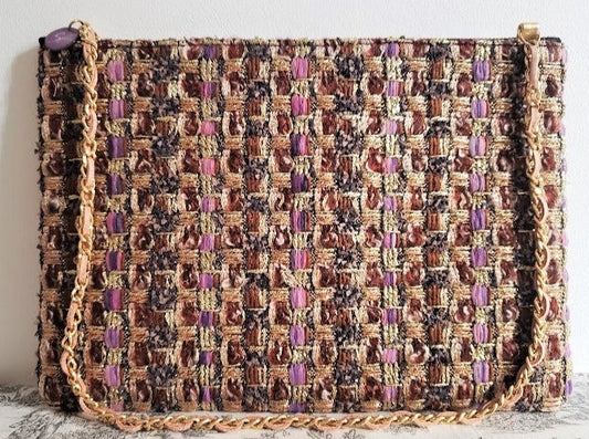 Sac pochette "Parterre de feuilles et feuillages des forêts d'automne."