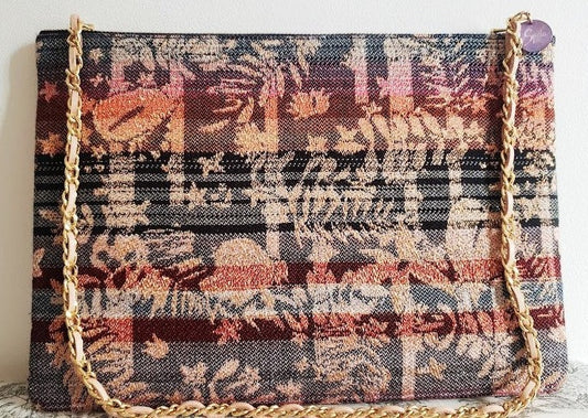 Sac pochette "Parterre de feuilles et feuillages des forêts d'automne."