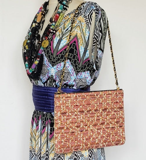 Sac pochette de cocktail "Cosmopolitan Royal et peinture impressionniste."